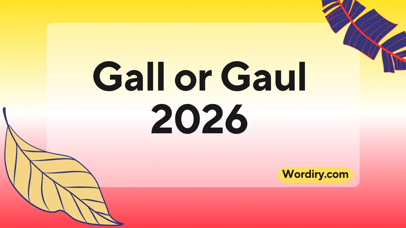 Gall or Gaul