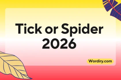 Tick or Spider