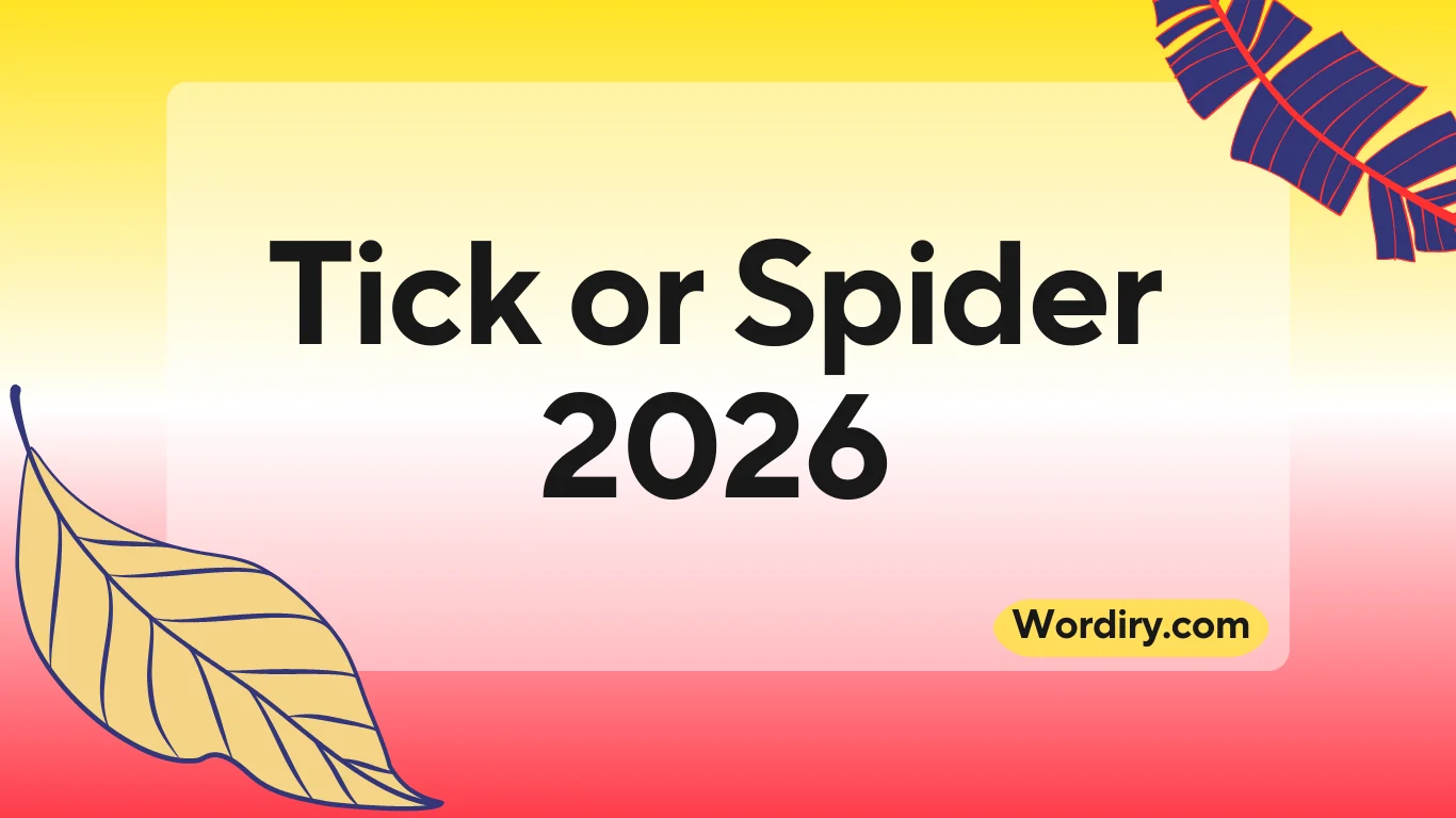 Tick or Spider