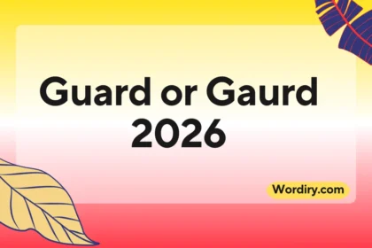 Guard or Gaurd
