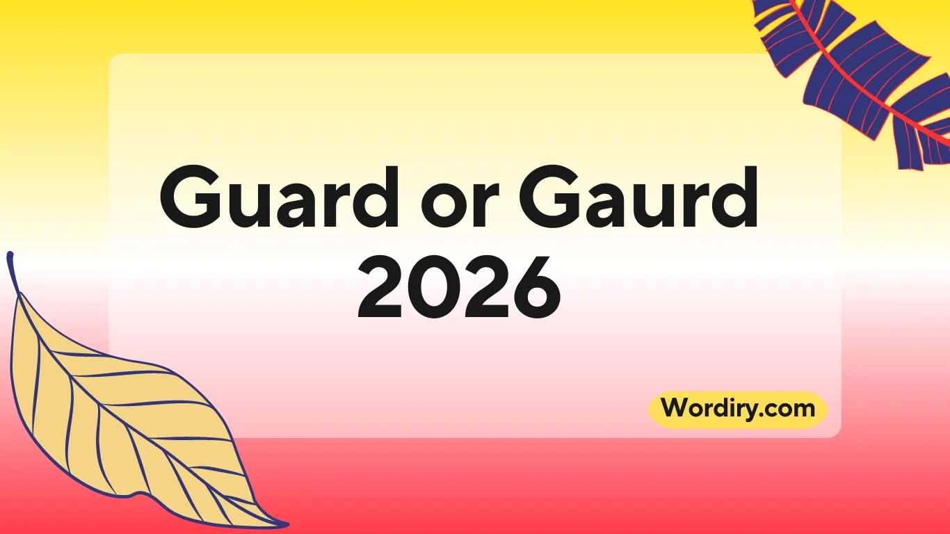 Guard or Gaurd