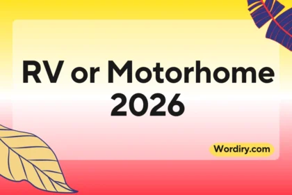 RV or Motorhome