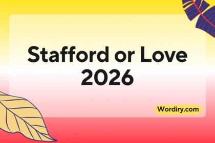 Stafford or Love