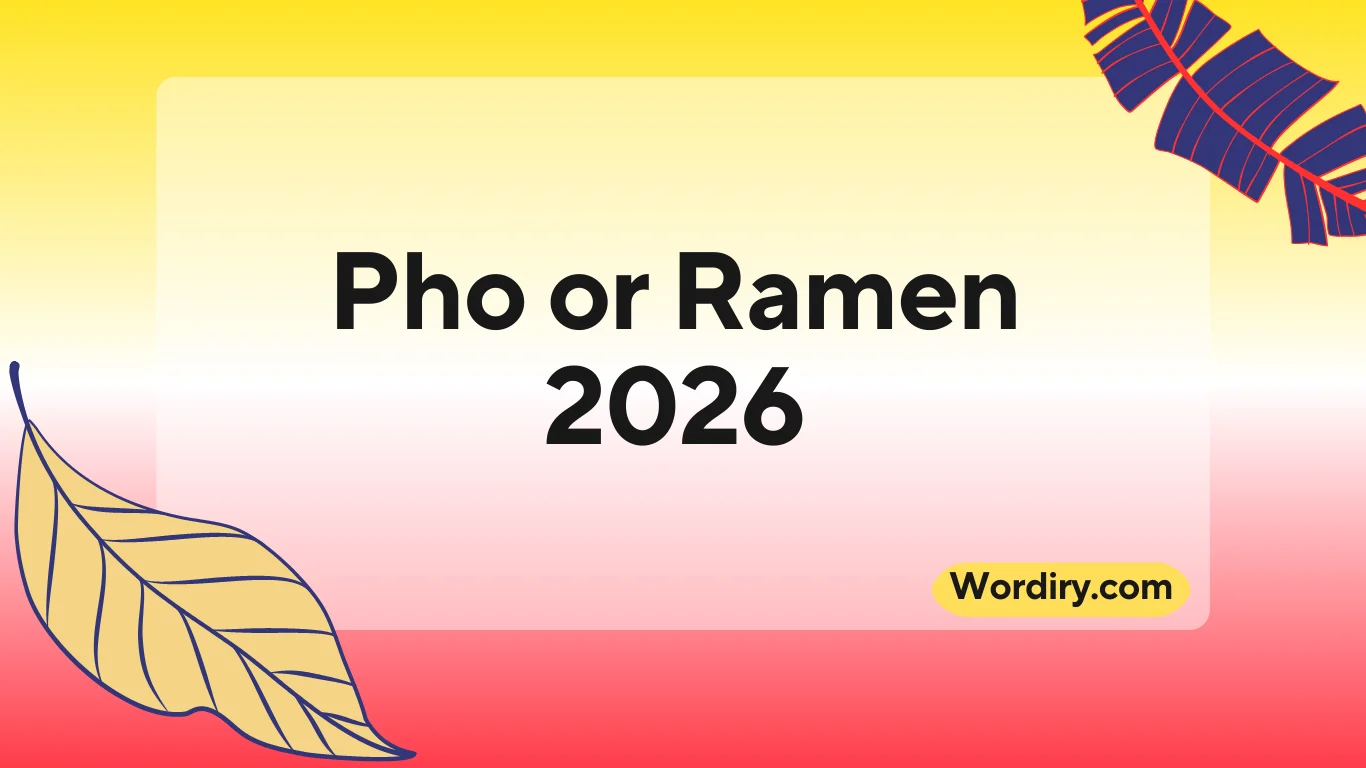 Pho or Ramen