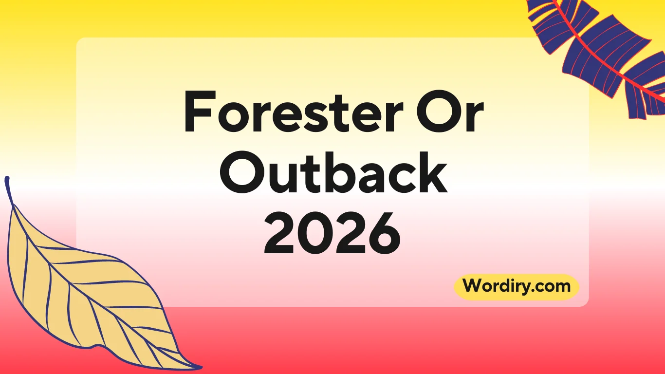 Forester Or Outback