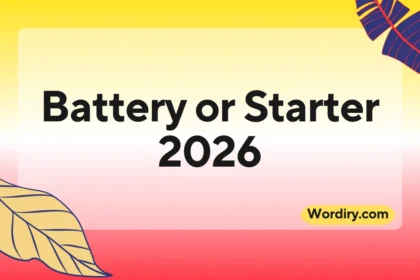 Battery or Starter