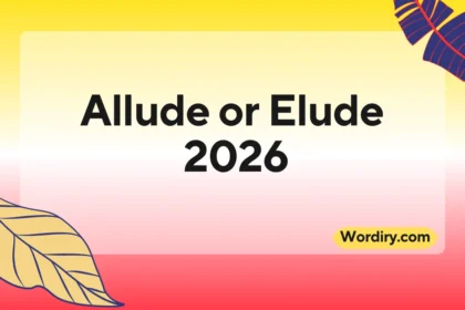 Allude or Elude