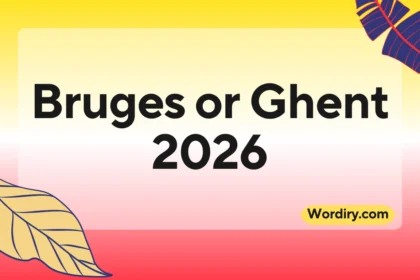Bruges or Ghent