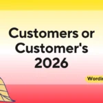 Customers or Customer's