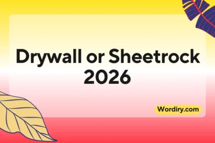 Drywall or Sheetrock