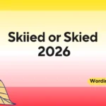 Skiied or Skied