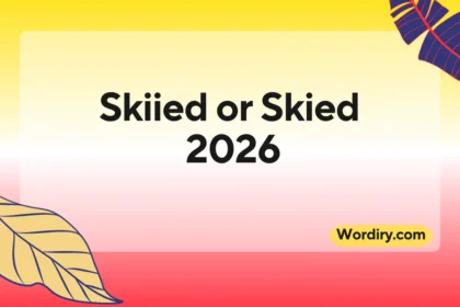 Skiied or Skied