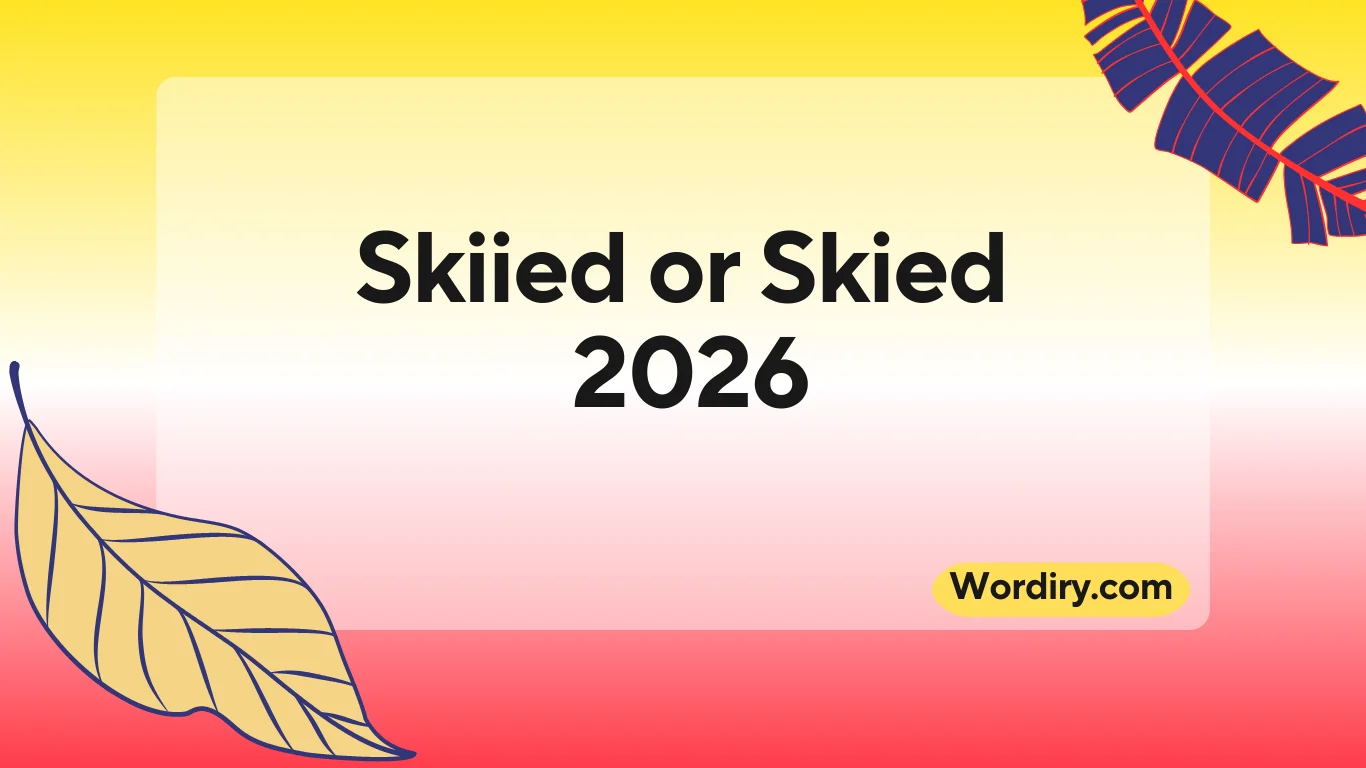 Skiied or Skied