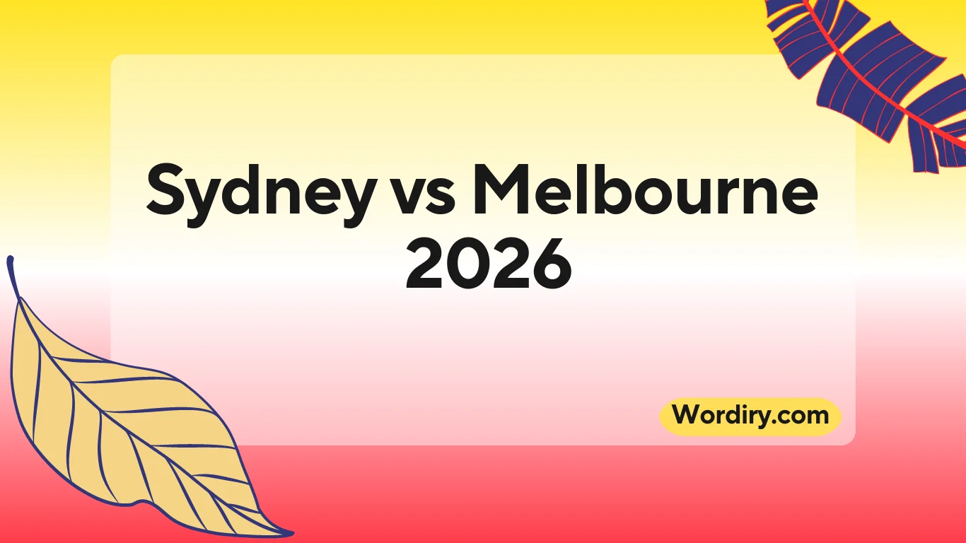 Sydney vs Melbourne