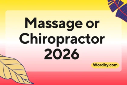 Massage or Chiropractor
