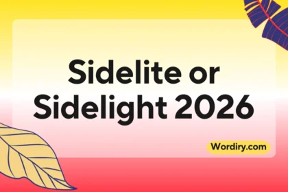 Sidelite or Sidelight