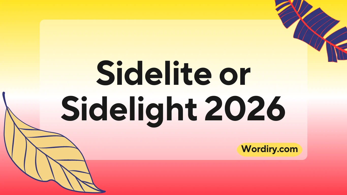 Sidelite or Sidelight