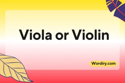 Viola or Violin